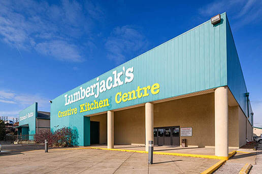 Lumberjack's Kitchens and Baths building in Akron Ohio
