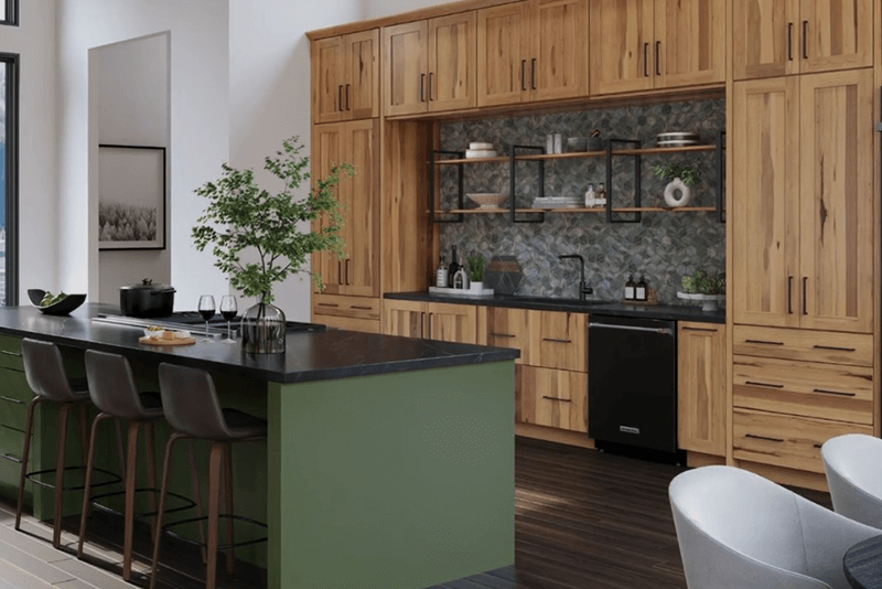 Kitchen cabinets in any color. Color match kitchen cabinets available from Lumberjack's Kichens and Baths in Akron, OH