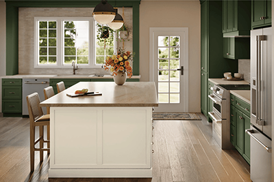 KraftMaid Kitchen cabinets with island kitchen
